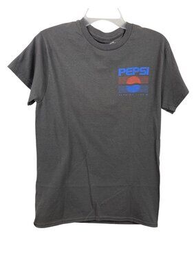Pepsi-Cola Running Club 98 Mens Size Small Gray Short Sleeve Graphic T-shirt
